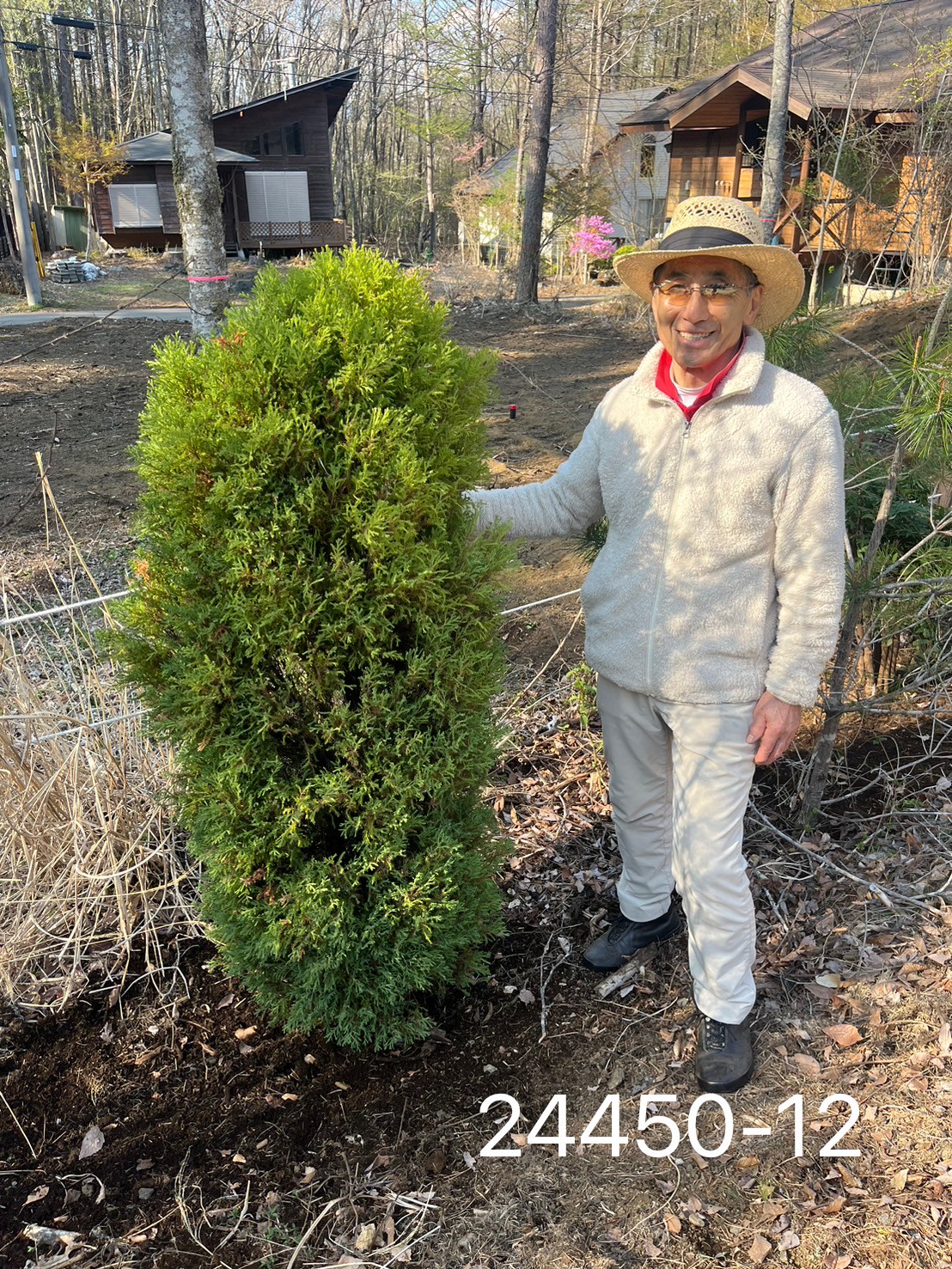 植木の里親で植木を選んでいただいている様子。ドクタービレッジに植木の里親の樹木で植栽。やましたグリーンの植木の里親を活用していただいた事例です。