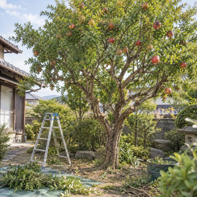 高木剪定は上から切るだけじゃない｜下枝から切る判断と安全な作業順序