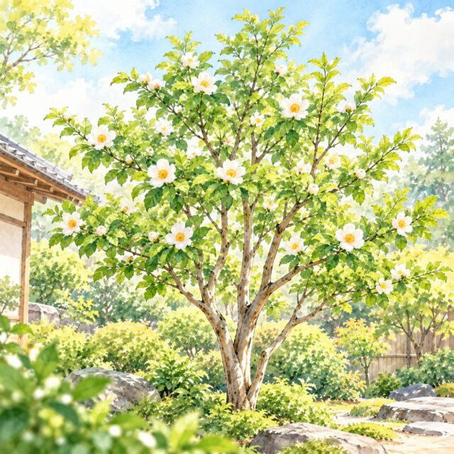 シャラの剪定方法｜自然樹形を崩さず整える「芯」の決め方
